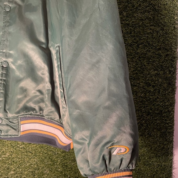 Vintage Green Bay Packers NFL Pro Player Bomber Varsity Jacket - Picture 3 of 8